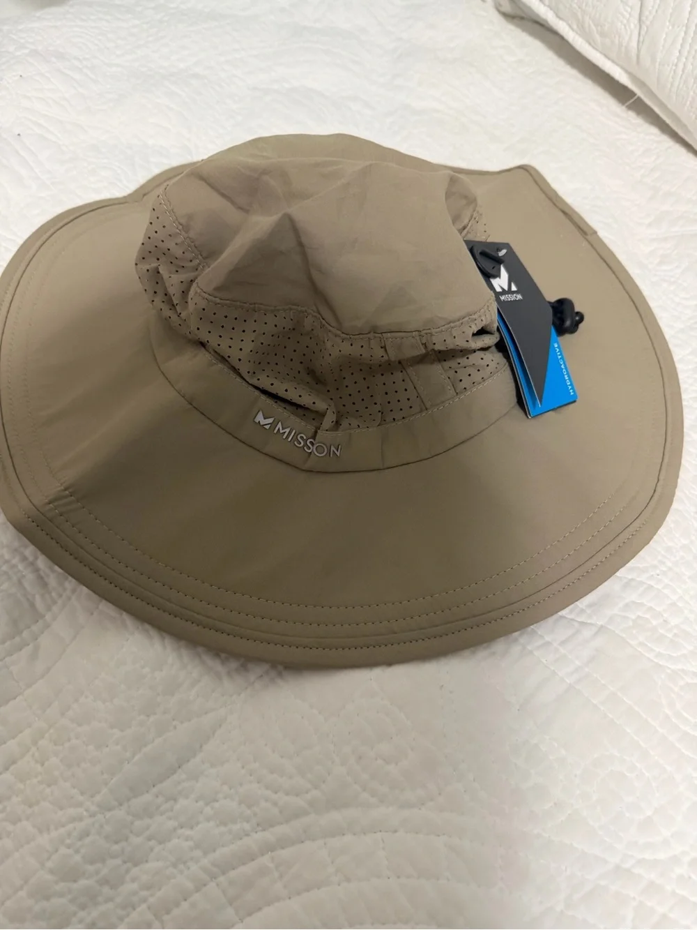 MISSON Unisex Wide Brim Sun Hat in Tan